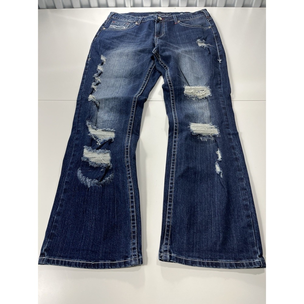 Cowgirl Tuff Western Jeans Womens Hot Mama Bling 33x31
